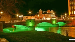 Meschede nach Einbruch der Dunkelheit